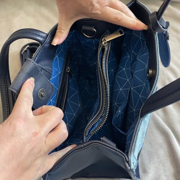 RARE Loungefly x Doctor Who TARDIS Denim Tote Bag - Picture 5 of 9